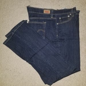 Levi's dark wash plus size jeans